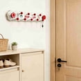thumbnail image 4 of Heavy Duty No Drill Wall Hooks, Self Adhesive Wrought Iron Coat Rack, Rustproof Metal Entryway Organizer, Removable Wall Mounted Hangers for Coats, Hats, Towels, Keys, Mudroom Storage, White, 4 of 6