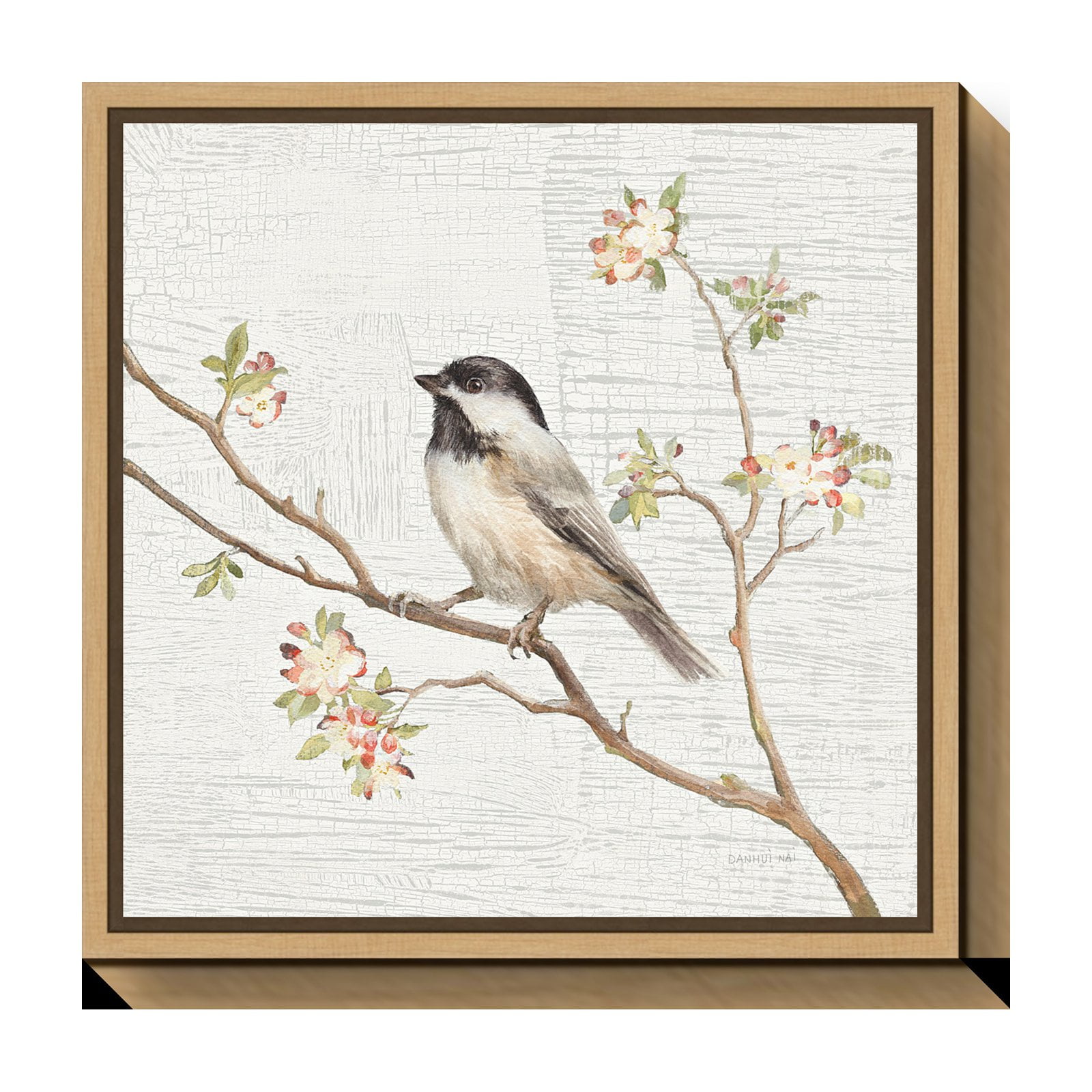 Vintage Black-capped Chickadee Print Vintage Black-capped Chickadee Print