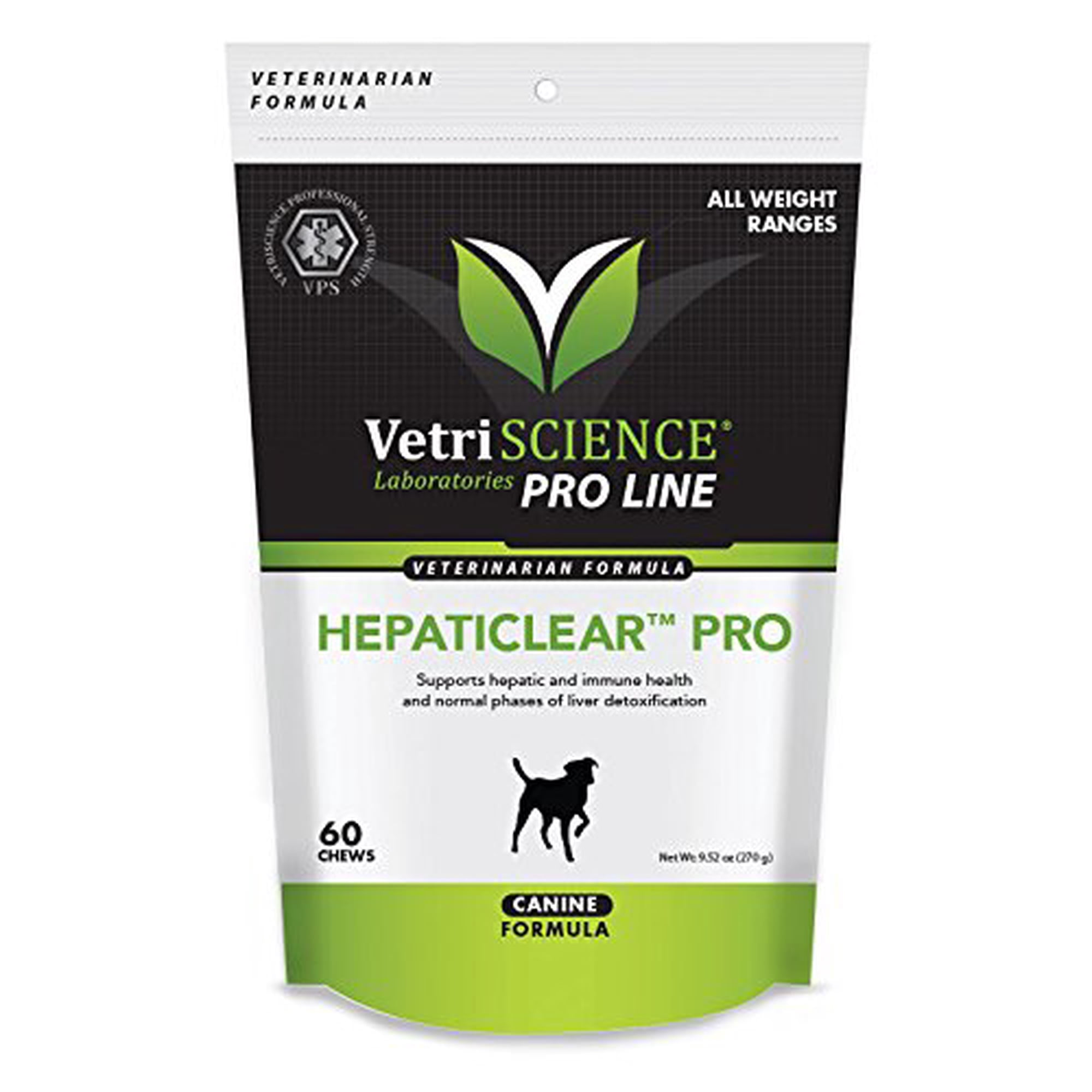 VetriScience Hepaticlear Pro for Canines - Liver Supplement & Detoxifier - 60 Soft Chews