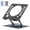 Black, variant on Tecfino Swivel Laptop Stand for Desk, 360° Rotating Adjustable Metal Computer Stand with Cooling Ventilation, Foldable Laptop Holder and Laptop Riser for 10-17 Inch Devices, Black