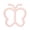 Pink Butterfly Teething Ring Toys A2, variant on Silicone Infant Butterfly Teething Ring Toys , 1 Pack Soft Silicone Butterfly Teething Rings, BPA-Free Textured Relief Teethers for Gentle Gum Comfort