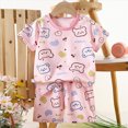 thumbnail image 2 of UAYOTSE Toddler Baby Boy Spring Summer Clothes short Sleeve T-Shirt with Elastic Waist Pants Set Outfit,Sizes 6-9 Months, 2 of 4