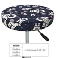 thumbnail image 2 of Kdxio Cartoon Spaceship Print Stool Covers Round,Stretch Round Bar Stool Covers Washable Bar Stool Cushion Slipcover for 12-15 Inch Chair, 2 of 5