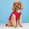 thumbnail image 3 of Summer Dog Polo Shirt for Small Medium Dogs, Lightweight Breathable Pet Clothes with Collar, Soft Cotton Blend Puppy Tee for Daily Walks & Warm Weather(Red,M), 3 of 7