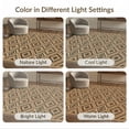 thumbnail image 7 of ODIKA 4'x6' Washable Area Rug Non-Slip, Chair-Friendly, Flatwoven Abstract Para Boho Lattice Vintage Faded Motifs Alfombras Large Flowing Dynamic for Home Office, Under Desk, 7 of 7