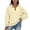 Beige, variant on Womens Oversized Half Zip Pullover Long Sleeve Sweatshirt Quarter Zip Hoodie Sweater Girls Fall Blouse Clothes Hoodies Women Zipper Front