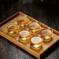 thumbnail image 2 of Chinese Tea Tasting Cup, Small Glass Teacup Kung Fu Teacup, Tea Bowl Cup Set of 6, Mini Water Tumbler for Green Tea, Oolong, Pu'er, 2 of 15