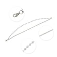 thumbnail image 3 of Unique Bargains 1 Pc Lightweight Pearl Handbag Strap for Dating Silver Tone Metal Plastic, 3 of 5