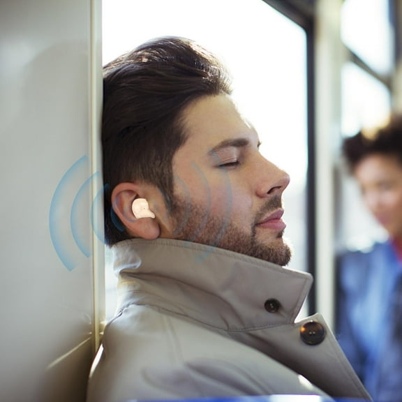 Foqnuq Bluetooth Sleep Earbuds Wireless Bone Conduction Headphones Invisible Comfort Long Battery Life Noise Cancelling for Music and Calls