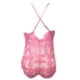 thumbnail image 5 of FhsagQ Lingerie pour Femmes Grande Taille Mode pour Femmes Combinaison Moulante Lingerie Jeu de Rôle Lingerie pour Femmes Lingerie en Dentelle à Carreaux Rouges Lingerie pour Femmes Collants Ouverts à l'Entrejambe Ensemble de Lingerie pour Femmes avec Bas S, 5 of 5