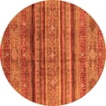 thumbnail image 1 of Ahgly Company Indoor Round Southwestern Orange Country Area Rugs, 8' Round, 1 of 4