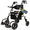 Beige, variant on Foldable Rollator Walker for Seniors with Seat, Lightweight 2 In 1 Rolling Walkers Wheelchair Combo for Adult, Transport Chair with Brakes, Adjustable Seat and Handle, 300 Lb. Weight Capacity