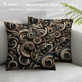 thumbnail image 3 of Orinice  Abstract Throw Pillow Cushion Cover, Animal Hide Pattern Monochrome Style Abstract Design Snake and Reptile Design, Decorative Square Accent Pillow Case,  White, 3 of 5