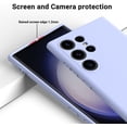 thumbnail image 5 of KOMI Galaxy S24 Silicone Ultra Case, Cute Matte Liquid Silicone Protective Cover, Skin Feel, Full Body Protective, Anti-Fall Soft Shell Protector for Samsung Galaxy S24 Ultra Case, Purple, 5 of 7