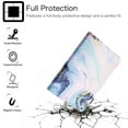 thumbnail image 2 of Allytech iPad 10.2" 8th Generation Case 2020, iPad 10.2" 7th Gen Case 2019, iPad Air 3 10.5" Case, Smart Cover Auto Sleep Wake Kickstand Flip Shockproof Case for Apple iPad 10.2", Marble, 2 of 6