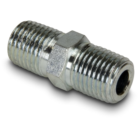 Enerpac FZ-1608 Hex Nipple Fitting, 1/4" NPTF Male to 1/4" NPTF Male