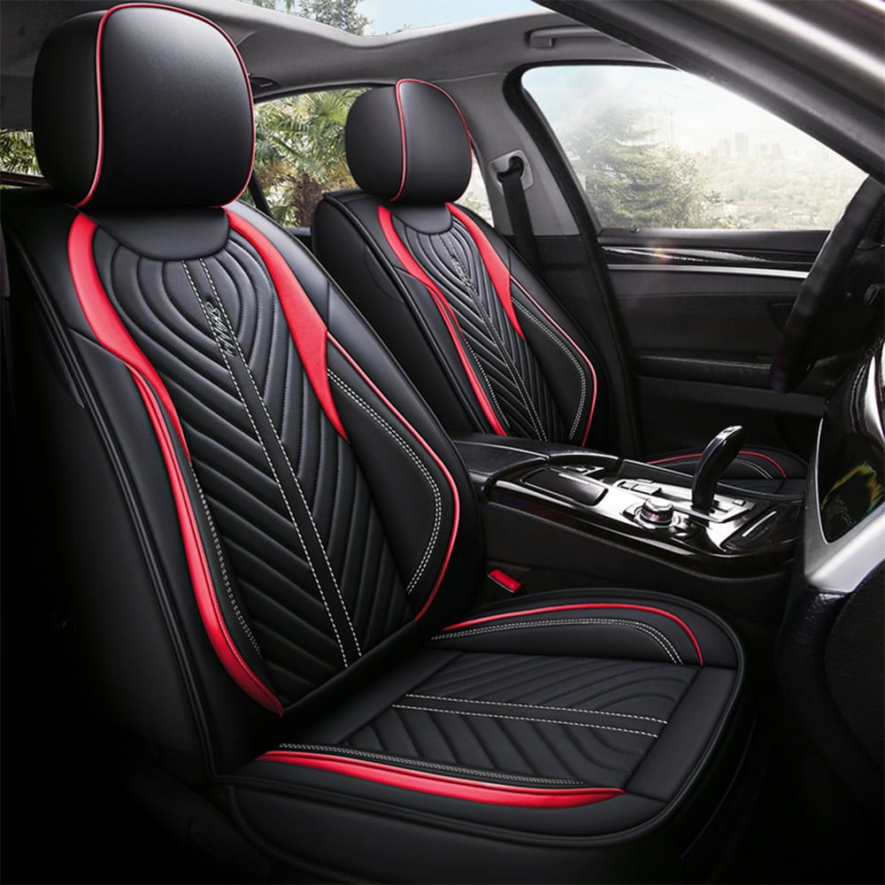 Otoez Car Seat Covers Full Set 5 Seats Leather Front Rear Cushion