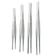 thumbnail image 1 of MasteelfCA 4Pcs Practical Tweezers Stainless Steel Long Straight Tweezers Forceps (Silver), 1 of 7