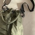 thumbnail image 2 of Bolso tipo cubo para mujer, bolso de viaje sencillo de nailon de Color sólido para mujer (verde), 2 of 9