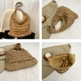 thumbnail image 7 of HLSOHJP Straw Beach Bag Women Hobo Bags Vintage Summer Beach Bag Basket Shoulder Bag Cute Purse Everything Tote Handbag Travel Bag, 7 of 7