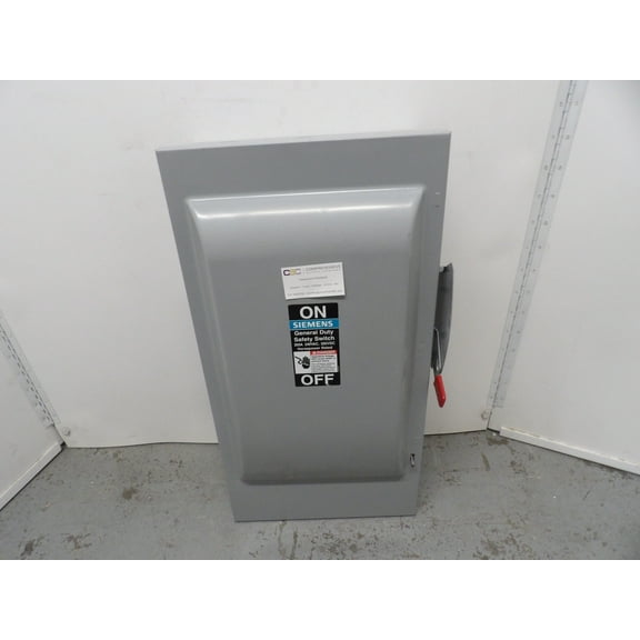 Siemens Safety Switch, Fusible, 200 A, Steel GF324N