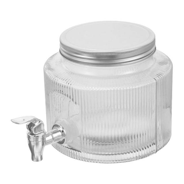 Dispensador de bebidas de vidrio, dispensador de bebidas para refrigerador, jarra de té de frutas, dispensador de jugo, jarra de agua fría para