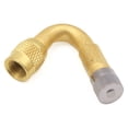 thumbnail image 1 of Unique Bargains 45 Degree Gold Tone Motorcycle Car Tire Valve Extension Adaptor Stem Extender, 1 of 2