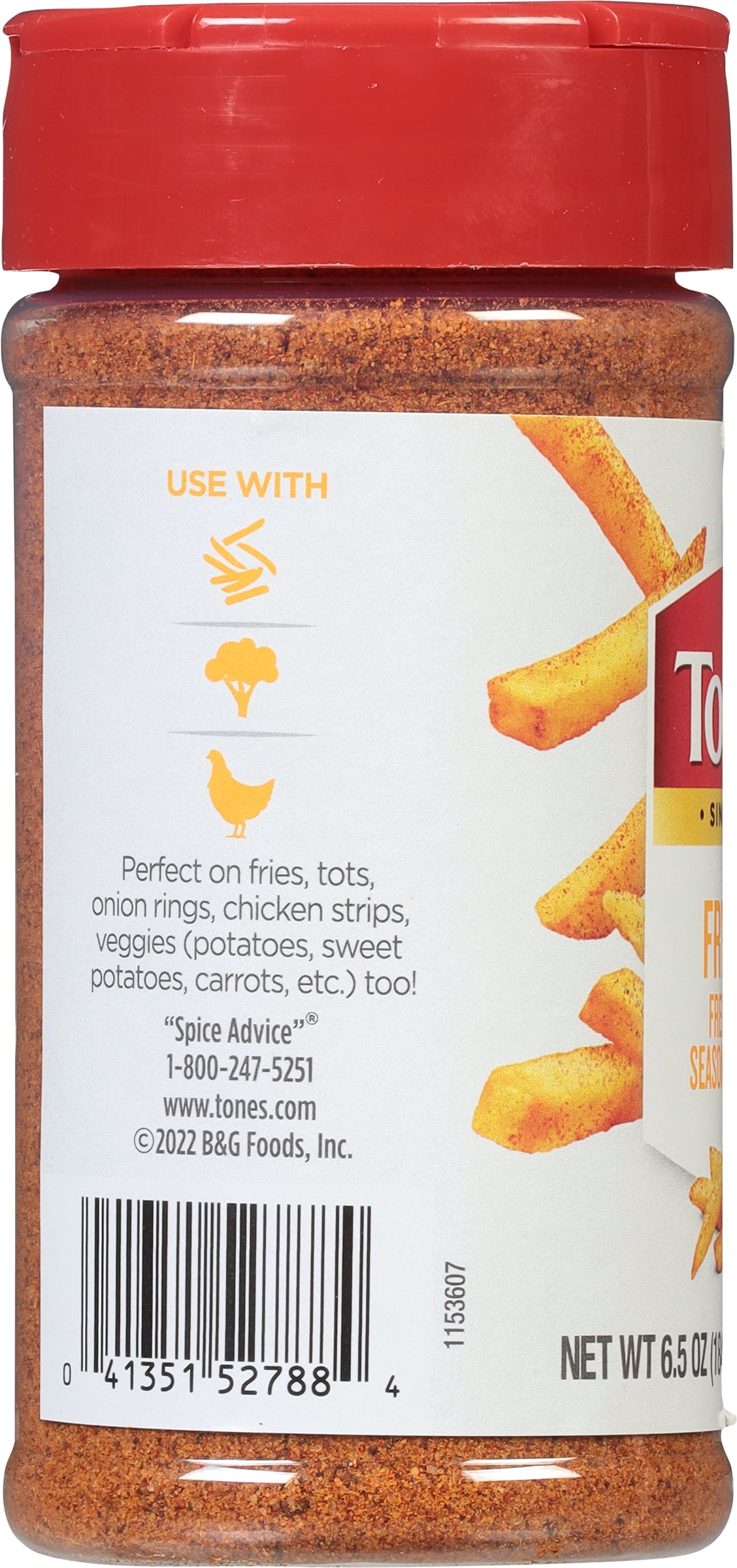 Tone's Fry Day French Fry Seasoning Blend, Kosher, 6.5 oz