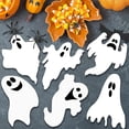 thumbnail image 3 of GuassLee Halloween Outdoor Decorations Yard Signs Stakes - 6PCS Ghost Lawn Decorations Signs with Face Sticker for Garden Yard Scary Halloween Decorations Outside, 3 of 5