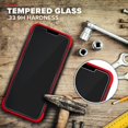 thumbnail image 3 of . Funda ZIZO Bolt para iPhone 12 y 12 PRO Negro Rojo con clip y mica de pantalla, 3 of 8