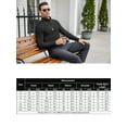 thumbnail image 2 of Coshow Men's Turtleneck T shirt Casual Lightweight Cotton Slim Fit Basic Pullover Tops, 2 of 5