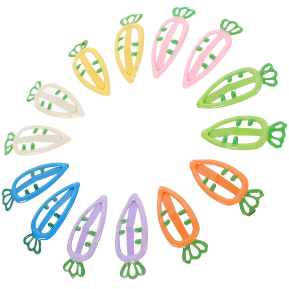 UPOUART Candy Colored Snap Hair Clips Metal Cute Accessories for Decoration 14Pcs