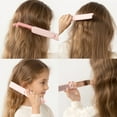 thumbnail image 4 of Foldable Mirror Comb, Portable Hair Brush with Soft Dual-Layer Round-Tip Bristles, Make hair fluffy, Wet/Dry Use, Travel-Friendly,Pink, 4 of 7