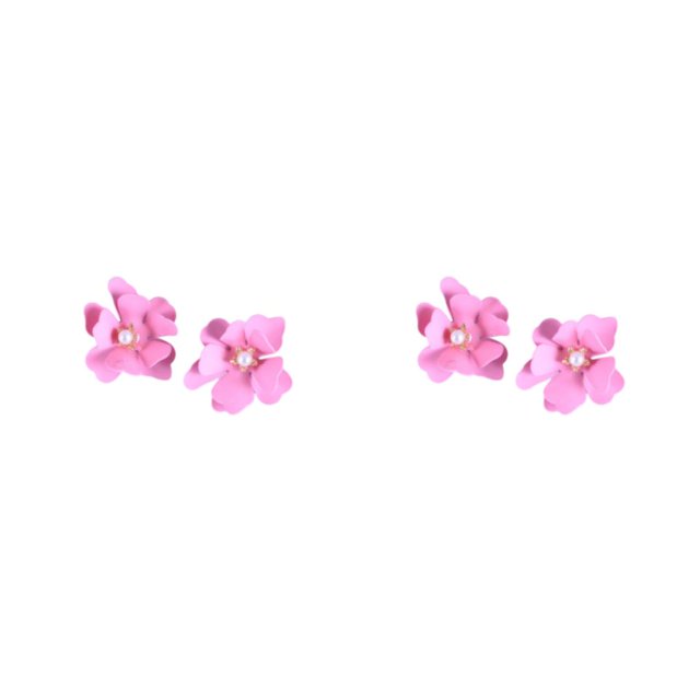 Pendientes de perlas de flores Qarigey 2 uds Stud Core verano geométrico