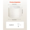 thumbnail image 4 of VEVOR Drum Lamp Shade 2 Set, 16 in Top x 16 in Bottom x 12 in High, Large Lampshade with Harp, Replacement Lamp Shade for Table Lamps Floor Lamps Pendant Lights, Easy Assembly Required (Light Linen), 4 of 9