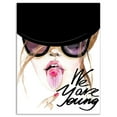 thumbnail image 2 of Jeune Fille Aguichant avec Sucette - Art Moderne sur Toile Portrait, 2 of 3