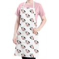 thumbnail image 5 of White Cow Flip Pattern Apron-Garden Aprons for Women with Pockets-Cotton Linen Waterproof Kitchen Cooking Gardening Aprons Adjustable for Kitchen,Cooking,BBQ and Salon 33x27 Inch, 5 of 7