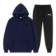thumbnail image 3 of Sudadera con capucha para hombre, traje con estampado informal de moda sencilla, chándal deportivo de alta calidad para trotar y culturismo, Otoño e Invierno, 3 of 5