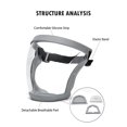 thumbnail image 4 of Face Full Face Shield Clear Protective Face Cover Anti Fog Waterproof Windproof Breathable Safety Face Shield Built-in Anti PM2.5 Filter for Work Cleaning Cycle, 4 of 6