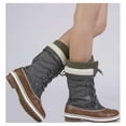 thumbnail image 6 of Dream Pairs Women Waterproof Winter Warm Snow Outdoor Mid Calf Boots MONTE_02 TAN/KHAKI Size 9, 6 of 7