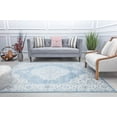 thumbnail image 4 of Rugs America Silas SM30E Blue Haze Abstract Vintage White Area Rug, 8'0"X10'0", 4 of 6