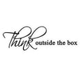 thumbnail image 2 of VWAQ Think Outside the Box Wall Quote Decals Office Wall Art Creative Sticker, 2 of 2
