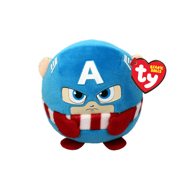 TY Puffies (Beanie Balls) Plush - CAPTAIN AMERICA [Marvel](3 inch)