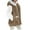 Brown, variant on Womens Winter Coats Winter Jackets for Women Winter Coats For Women Fleece Jacket Hooded Color Block Patchwork Cardigan Coat Outerwear With Pocket
