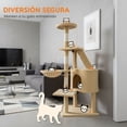 thumbnail image 3 of Mueble Rascador Para Gato Poli Pets Bambino Color Beige, 3 of 8