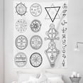 thumbnail image 1 of White Tapestry, Design Circular Pentagram Hidden Knowledge of Cosmos Themed Print, Fabric Wall Hanging Decor for Bedroom Living Room Dorm, 5 Sizes, White and Black, by Ambesonne, 1 of 1