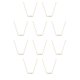 thumbnail image 3 of Jumpingount Pearl Necklace Baroque Stylish Adjustable Aesthetic Accessories Decor Chokers Universal Jewelry Fashion Wedding for Women Oro 10piezas Jumpingount CBP501399, 3 of 4