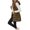 Khaki, variant on Winter Down Vest for Women – Quilted Sleeveless Hooded Puffer Coat with Zipper & Buttons, Warm Padded Outerwear for Cold Weather Outdoor Activities