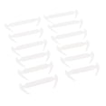 thumbnail image 1 of 12 Unids / set Unisex No Tie Shoelaces Elastic Silicone Sneaker Laces Blanco Sunnimix No atan los cordones de los zapatos Los adultos de los niños, 1 of 8