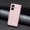 thumbnail image 3 of Allytechgroup Flip Wallet Phone Case for iPhone 16 Plus with Lanyard, RFID Blocking PU Leather Case with Kickstand Credit Card Slot Full Body Protective for iPhone 16 Plus, Pink, 3 of 5
